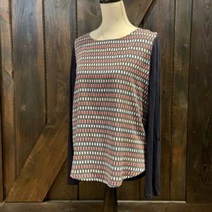 Ann Taylor casual patterned blouse